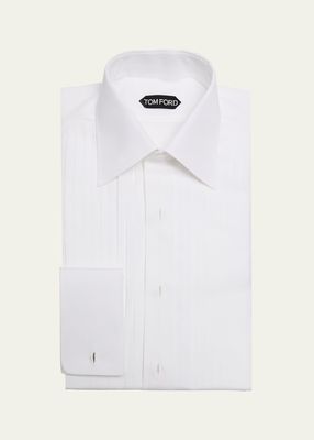 Men's Cotton Plisse Dress Shirt