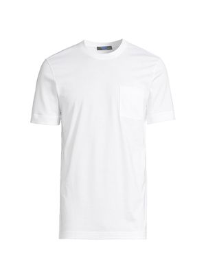 Men's Cotton Short-Sleeve T-Shirt - White - Size Small - White - Size Small