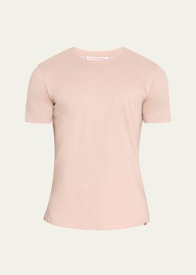 Men's Cotton-Silk Solid T-Shirt