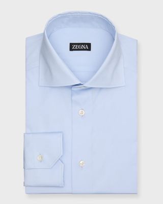 Men's Cotton-Stretch Dress Shirt
