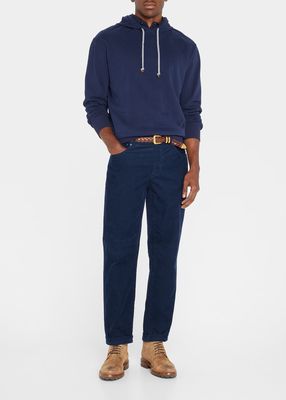 Men's Cotton-Stretch Pullover Hoodie