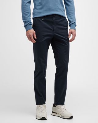 Men's Cotton-Stretch Slim Fit Pants