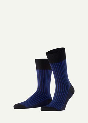 Men's Cotton Stripe Mid-Calf Socks