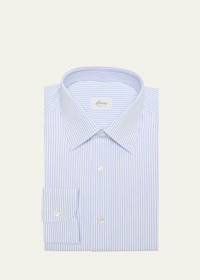 Men's Cotton Stripe-Print Dress Shirt