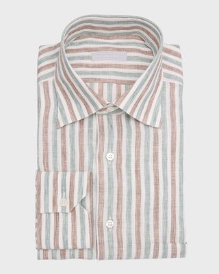 Men's Cotton Stripe Sport Shirt