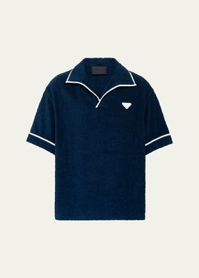 Men's Cotton Terry Polo Shirt
