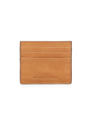 Men's Cowhide Mini Card Case - Natural