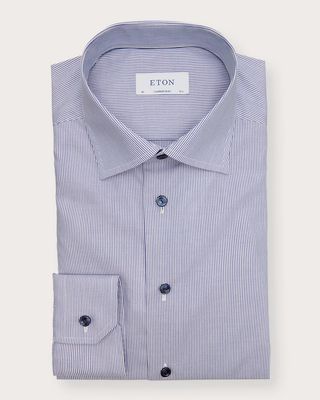 Men's Crease-Resistant Cotton Dress Shirt