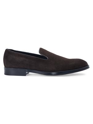 Men's Crest Suede Loafers - Dark Brown - Size 7 - Dark Brown - Size 7