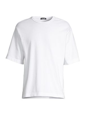 Men's Crewneck Jersey T-Shirt - White - Size XL