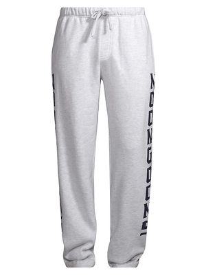 Men's Crime Logo Sweatpants - Heather Grey - Size XL - Heather Grey - Size XL