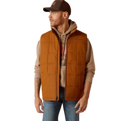 Men's Crius Insulated Vest in Chestnut, Size: Large_Tall by Ariat