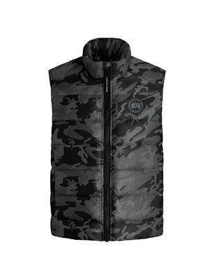 Men's Crofton Camo Vest - Black Classic Camo - Size Small