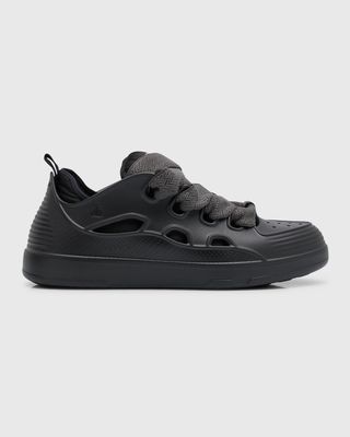 Men's Curb Rubber Jumbo-Lace Sneakers
