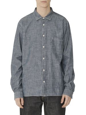 Men's Curtis Long-Sleeve Denim Shirt - Light Indigo - Size Small - Light Indigo - Size Small