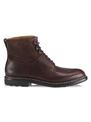 Men's Cyprès Leather Split-Toe Derby-Style Boots - Moro Cafe - Size 13 - Moro Cafe - Size 13