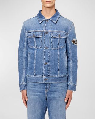 Men's D-Barcy-Fsc Denim Trucker Jacket