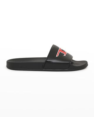 Men's D-Logo Pool Slide Sandals