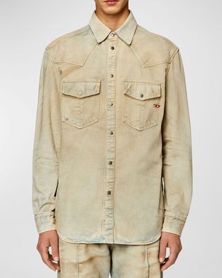Men's D-Ocean Western Button-Down Shirt