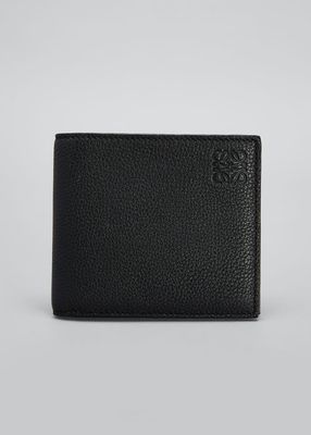 Men's Debossed Anagram Leather Bifold Wallet