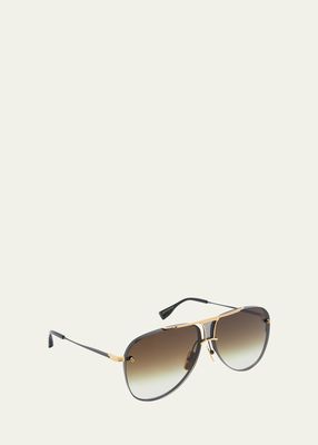 Men's Decade Two Metal Oval Sunglasses