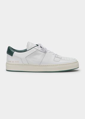 Men's Decades Mixed Leather Low-Top Sneakers