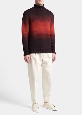Men's Degrad&eacute; Wook-Knit Turtleneck Sweater