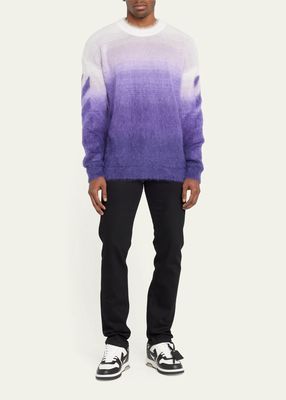 Men's Degrade Brushed Mohair Arrow Sweater