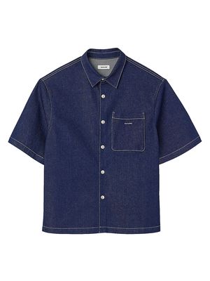 Men's Denim Shirt - Raw Denim - Size Large