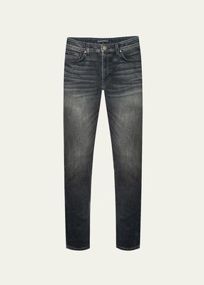 Men's Deniro Dark Wash Straight-Fit Jeans