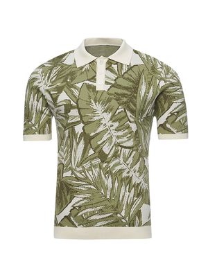 Men's Dennis Polo Shirt - Sage Palm - Size XS - Sage Palm - Size XS