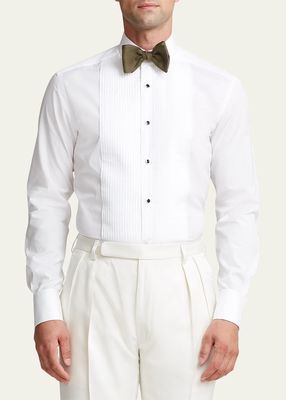 Men's Dexter Pleated-Bib Tuxedo Shirt