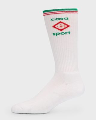 Men's Diamond Logo Sport Mid-Calf Socks