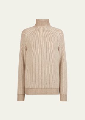 Men's Dinghy Cashmere Ribbed Turtleneck Sweater