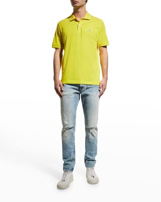 Men's Dino Knit Pima Cotton Polo Shirt