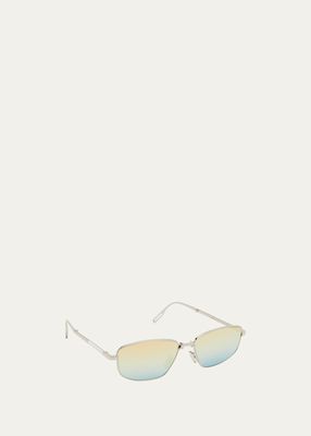 Men's DIOR90 S1U Metal Rectangle Sunglasses