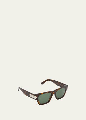 Men's DiorBlackSuit XL S2U Rectangle Sunglasses