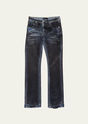 Men's Dirty Coated Flare Jeans
