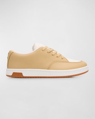Men's Dome Bicolor Leather Low-Top Sneakers