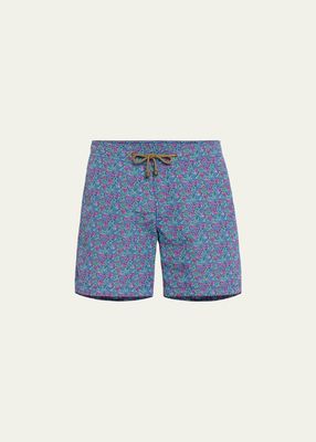 Men's Dotted Checks Swim Shorts