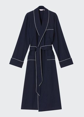 Men's Dotted Royal Robe w/ Piping