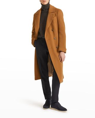 Men's Double Breasted Cashmere Coat