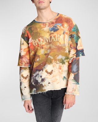 Men's Double-Layer Painting Sweatshirt