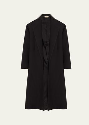 Men's Double Wool Stand-Collar Overcoat