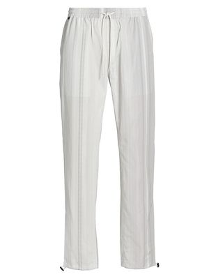 Men's Drawstring Polyester Pants - Stripe - Size XL - Stripe - Size XL