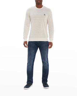 Men's Drifters Cotton-Linen Crewneck Sweater