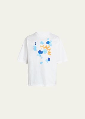 Men's Dripping Flower Logo T-Shirt