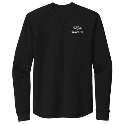 Men's Dunbrooke Black Baltimore Ravens Cavalier Long Sleeve T-Shirt