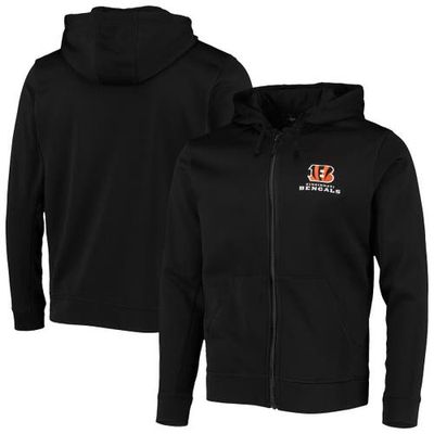 Men's Dunbrooke Black Cincinnati Bengals Trophy Fleece Full-Zip Hoodie