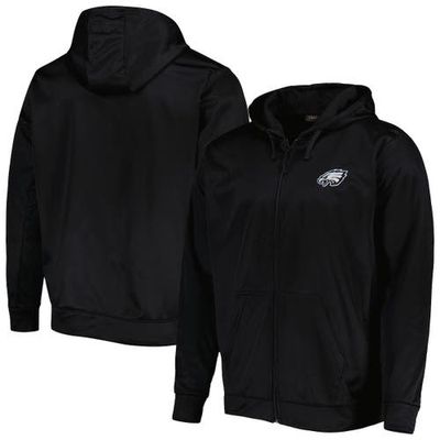 Men's Dunbrooke Black Philadelphia Eagles Trophy Fleece Full-Zip Hoodie Jacket
